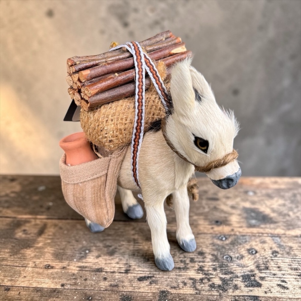 Hand crafted Awesome loaded handmade donkey , ht. 5”, 5” long NWT. Only 1 left - Picture 2 of 4